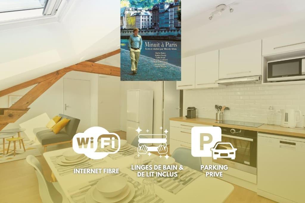 Minuit A Paris - Wifi Fibre/Linge/Parking Apartment Chateaubriant Bagian luar foto